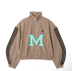 正規品】adidas チェック トラックトップ ベージュ Lサイズ - メルカリ