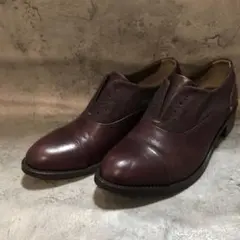 美品　モモン momon. ローヒール　パンプス コンビ　バーガンディ