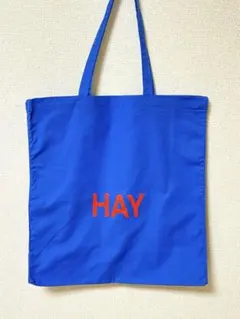 HAY マチあり 赤ロゴトートバッグ