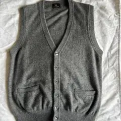 美品 GOOD ENOUGH カシミヤ100% ベスト グレー L - メルカリ