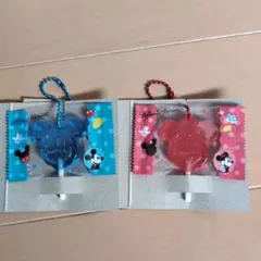 ミッキー＆ミニー ロリポップ風キーホルダー 2種セット