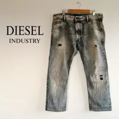 DIESEL INDUSTRY デニム　ダメージ加工　古着　ダメージジーンズ