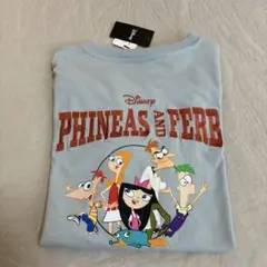 ディズニー フィニアスとファーブ ライトグレー Tシャツ