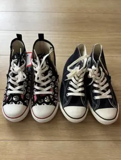 Converse All Star ミッキー デニム スニーカー 2足セット