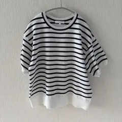 GLOBAL WORK （グローバルワーク）ボーダー半袖ニット M 美品
