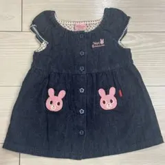 ホットビスケッツ　デニムワンピース80