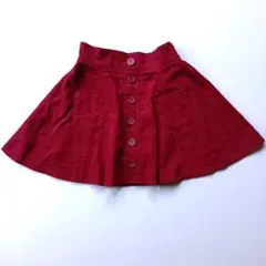 【140】ELFINDOLL CLASSIC　キュロットスカート　赤のサムネイル