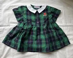 MIKI HOUSE チェック柄ワンピース T80-G11 夏