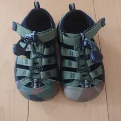 KEEN アウトドアサンダル カモフラ柄 キッズ 16cm