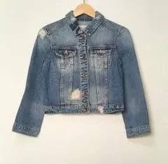 ZARA TRF クロップド丈七分袖デニムジャケット
