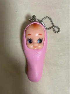 キューピー ピンク おくるみ キーホルダー