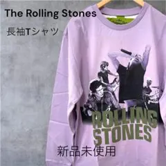 【新品】Rolling Stones デザインロンT 紫×緑 Mサイズ 日本製