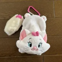 マリー　ディズニー　おしゃれキャット　ポーチ　カラビナ　キーホルダー
