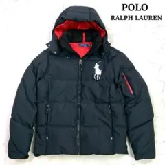 美品★ポロラルフローレン ダウンジャケット ビックポニー 肉厚 黒 S　D751