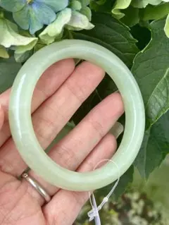 天然石バングル 53.4mm 黄龍玉（コウリュウギョク）ハニーゴールド 氷 
