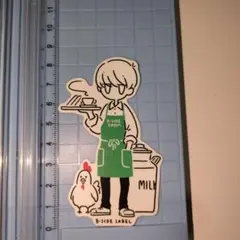 B-SIDE LABEL ステッカー シウチトモミ　ミルク缶