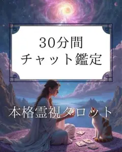 17時以降予約専用　本格霊視タロット　30分間占い放題　チャット鑑定　お悩み相談