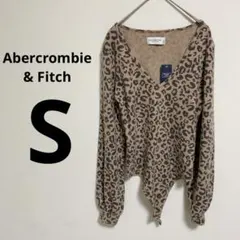 美品✨　Abercrombie & Fitch レオパード柄 Vネック S