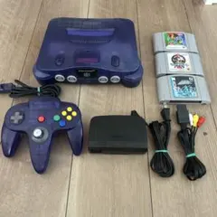 ニンテンドー64 ミッドナイトブルー　トイザらス限定カラー　ソフト3本付き