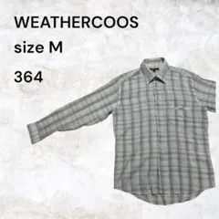 WEATHERCOOS 長袖チェックシャツ Mサイズ　カッターシャツ　前空きのサムネイル