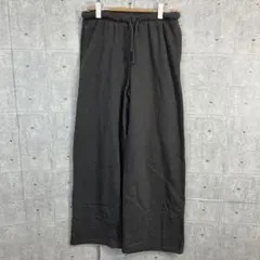 1718 DIVIDED H&M ダークグレー ワイドパンツ ゴムウエスト XS