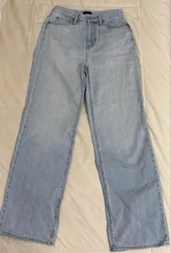 ユニクロ　ワイドストレートジーンズ　BLUE 22(56cm)