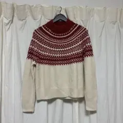 H&M ノルディック柄　ニット　レディース