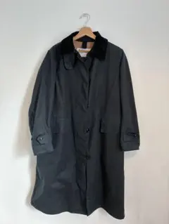 Barbour × マーガレットハウエル M オイルドコットン ロングコート 紺 MARGARET HOWELL マーガレットハウエル 別注 INVINCIBLE OILED JACKET