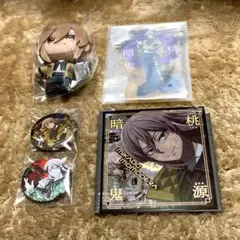 ラッキーくじ　桃源暗鬼 ぬいぐるみ　アクスタ　缶バッジ　色紙　桃寺神門　4点