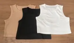 SHEIN ショート丈 ノースリーブ トップス 3枚セット 150