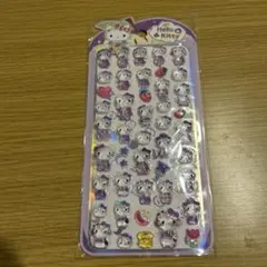 【新品＊未開封】ハローキティ＊シール＊ぷっくり＊立体＊パープル