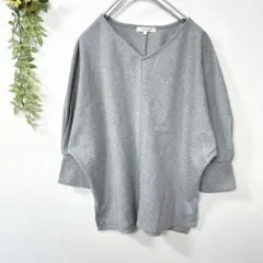 【c1752】HUSHUSH ハッシュアッシュ　レディース　Tシャツ　グレー