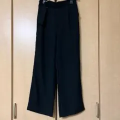 GU ブラック ワイドパンツ　スラックス　Lサイズ