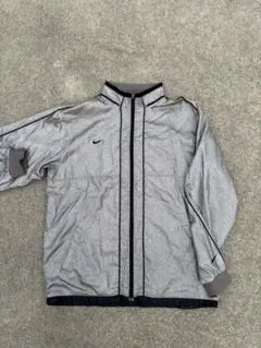 00s Y2K NIKE ナイキ ナイロントラックジャケット メタリックシルバー