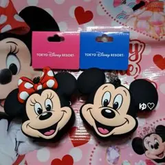 ディズニー　バッグチャームケース付き　コインケース　ミッキー　ミニー　新品