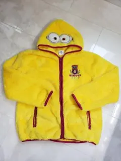 USJ ミニオン フード付 Mサイズ　ボア　フリース　パーカー　ジップアップ