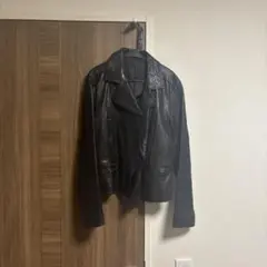 メンズ ブラック レザージャケット ライダース