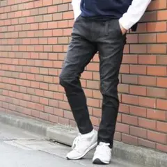 ★coen ストレッチスキニーデニムクライミングパンツ ブラック系 メンズ