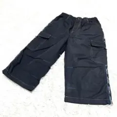 黒いカーゴハーフパンツ　150 ウエストゴム ポケット5個付き　カジュアル