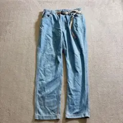 美品 グラミチ ビームス別注 クライミングパンツ デニム ライトブルー Lサイズ