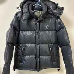 ジムフレックス　フード付き 黒 ダウンジャケット