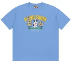 EXO D.O. ギョンス GBRB farm farm Tシャツ 牛柄 L 青