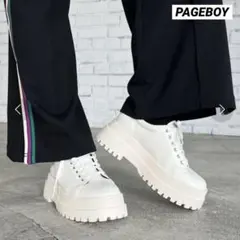 24.5 L ページボーイ PAGEBOY チャンキースニーカー ホワイトのサムネイル