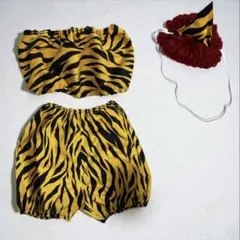 【鬼のパンツとツノ】 虎のパンツ 節分 虎柄 トラ ツノ 衣装 110サイズ