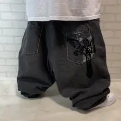 ブラックデニム バギー