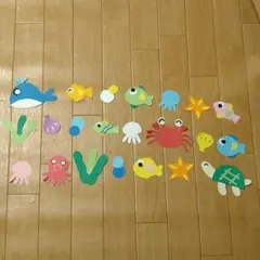 壁面飾り　海の生き物