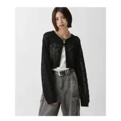 PAGEBOYスカシアミダブルZIPカーディガンのサムネイル
