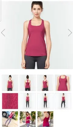 美品❤️完売品　イージーヨガ　ニートアスレチックタンクトップ　パープルマゼンタ