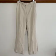 LOWRYSFARM フレアパンツ カジュアルパンツ スラックス アイボリー