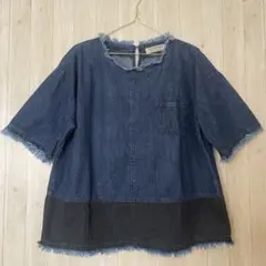 ジーンナッソーズ　ツートンデニムチュニックのサムネイル